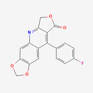 9-(4-fluorophenyl)[1,3]dioxolo[4,5-g]furo[3,4-b]quinolin-8(6H)-one