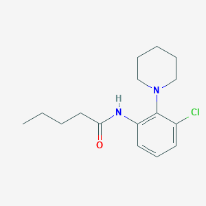 N-(3-chloro-2-piperidin-1-ylphenyl)pentanamide