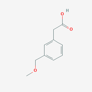 molecular formula C10H12O3 B2443916 2-[3-(甲氧甲基)苯基]乙酸 CAS No. 256382-37-3