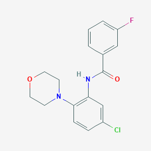 N-(5-chloro-2-morpholin-4-ylphenyl)-3-fluorobenzamide