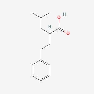 molecular formula C14H20O2 B2443929 4-甲基-2-(2-苯乙基)戊酸 CAS No. 858491-87-9