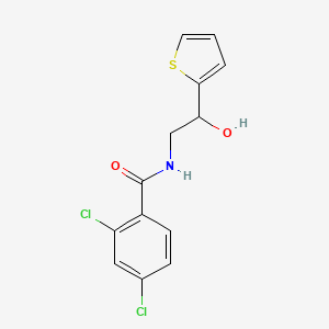 molecular formula C13H11Cl2NO2S B2443933 2,4-dichloro-N-(2-hydroxy-2-(thiophen-2-yl)ethyl)benzamide CAS No. 1351630-78-8