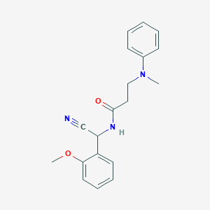 N-[cyano(2-methoxyphenyl)methyl]-3-[methyl(phenyl)amino]propanamide