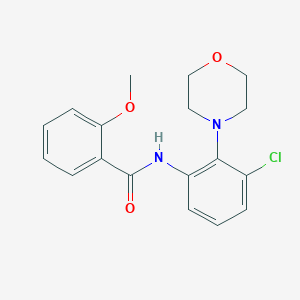 molecular formula C18H19ClN2O3 B244397 N-(3-chloro-2-morpholin-4-ylphenyl)-2-methoxybenzamide 