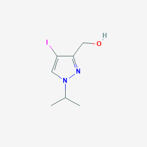 molecular formula C7H11IN2O B2443970 (4-Iodo-1-isopropyl-1H-pyrazol-3-yl)methanol CAS No. 2101198-91-6