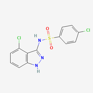 4-chloro-N-(4-chloro-1H-indazol-3-yl)benzenesulfonamide