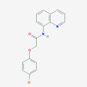 molecular formula C17H13BrN2O2 B244398 2-(4-bromophenoxy)-N-quinolin-8-ylacetamide 