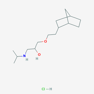 1-(2-((1R,4S)-bicyclo[2.2.1]heptan-2-yl)ethoxy)-3-(isopropylamino)propan-2-ol hydrochloride
