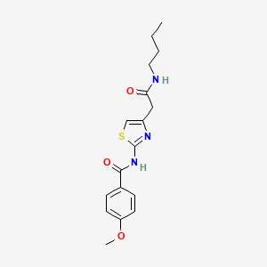 molecular formula C17H21N3O3S B2443983 N-(4-(2-(butylamino)-2-oxoethyl)thiazol-2-yl)-4-methoxybenzamide CAS No. 941943-22-2