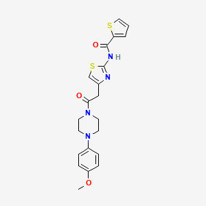 N-(4-(2-(4-(4-methoxyphenyl)piperazin-1-yl)-2-oxoethyl)thiazol-2-yl)thiophene-2-carboxamide