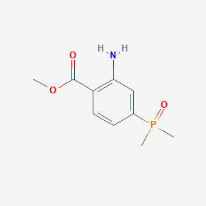 molecular formula C10H14NO3P B2443985 2-氨基-4-(二甲基磷酰基)苯甲酸甲酯 CAS No. 2551116-82-4