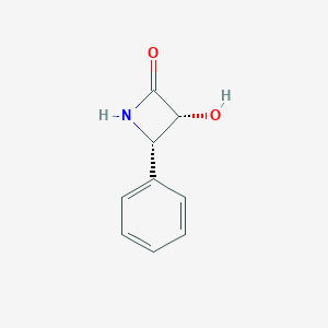 molecular formula C9H9NO2 B024440 (3R,4S)-3-羟基-4-苯基-2-氮杂环丁酮 CAS No. 132127-34-5