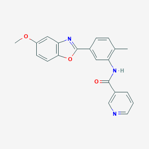 N-[5-(5-methoxy-1,3-benzoxazol-2-yl)-2-methylphenyl]nicotinamide