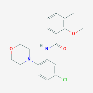 N-[5-chloro-2-(4-morpholinyl)phenyl]-2-methoxy-3-methylbenzamide