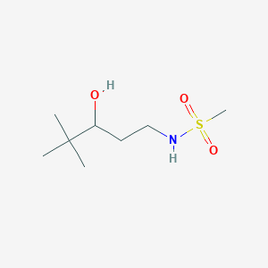 molecular formula C8H19NO3S B2444017 N-(3-hydroxy-4,4-dimethylpentyl)methanesulfonamide CAS No. 1396792-26-9