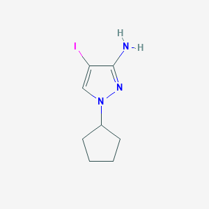 1-Cyclopentyl-4-iodopyrazole-3-ylamine