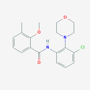 N-(3-chloro-2-morpholin-4-ylphenyl)-2-methoxy-3-methylbenzamide