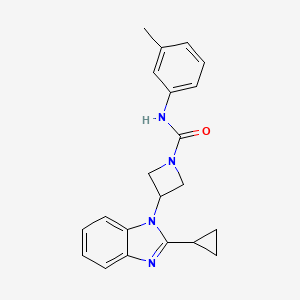 3-(2-Cyclopropylbenzimidazol-1-yl)-N-(3-methylphenyl)azetidine-1-carboxamide