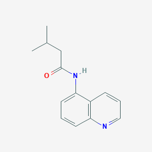 molecular formula C14H16N2O B244403 3-methyl-N-quinolin-5-ylbutanamide 