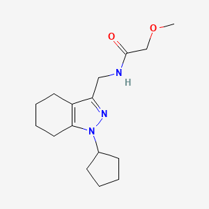 N-((1-cyclopentyl-4,5,6,7-tetrahydro-1H-indazol-3-yl)methyl)-2-methoxyacetamide