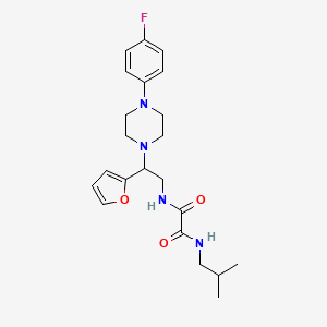 N1-(2-(4-(4-fluorophenyl)piperazin-1-yl)-2-(furan-2-yl)ethyl)-N2-isobutyloxalamide