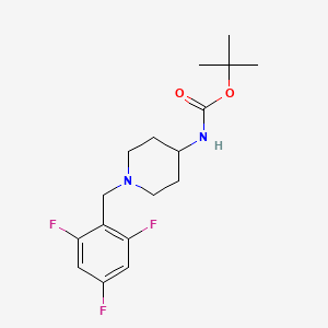 tert-Butyl 1-(2,4,6-trifluorobenzyl)piperidin-4-ylcarbamate