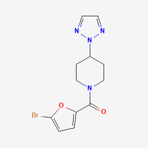 (4-(2H-1,2,3-triazol-2-yl)piperidin-1-yl)(5-bromofuran-2-yl)methanone