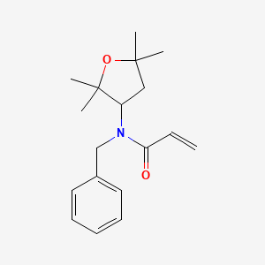 molecular formula C18H25NO2 B2444051 N-Benzyl-N-(2,2,5,5-tetramethyloxolan-3-yl)prop-2-enamide CAS No. 2411279-10-0