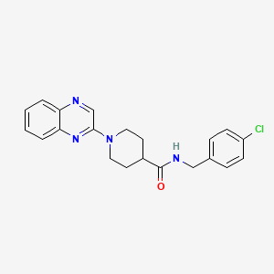 N-(4-chlorobenzyl)-1-quinoxalin-2-ylpiperidine-4-carboxamide