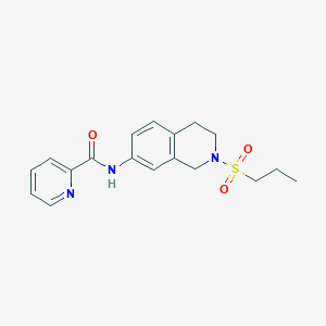 N-(2-(propylsulfonyl)-1,2,3,4-tetrahydroisoquinolin-7-yl)picolinamide