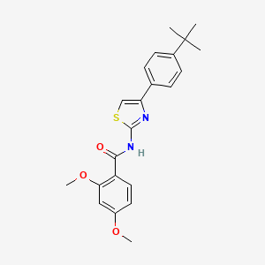 N-[4-(4-tert-butylphenyl)-1,3-thiazol-2-yl]-2,4-dimethoxybenzamide