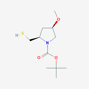 Tert-butyl (2R,4R)-4-methoxy-2-(sulfanylmethyl)pyrrolidine-1-carboxylate
