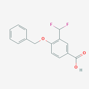 3-(Difluoromethyl)-4-phenylmethoxybenzoic acid