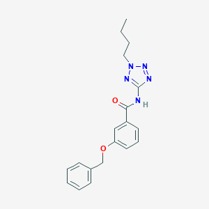 molecular formula C19H21N5O2 B244409 3-(benzyloxy)-N-(2-butyl-2H-tetrazol-5-yl)benzamide 