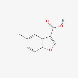 molecular formula C10H8O3 B2444092 5-Methylbenzofuran-3-carboxylic acid CAS No. 93670-26-9