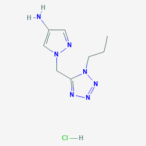 1-[(1-propyl-1H-1,2,3,4-tetrazol-5-yl)methyl]-1H-pyrazol-4-amine hydrochloride
