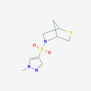 5-[(1-methyl-1H-pyrazol-4-yl)sulfonyl]-2-thia-5-azabicyclo[2.2.1]heptane