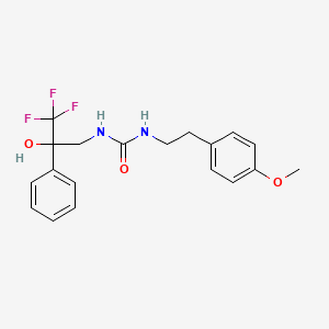 1-(4-Methoxyphenethyl)-3-(3,3,3-trifluoro-2-hydroxy-2-phenylpropyl)urea