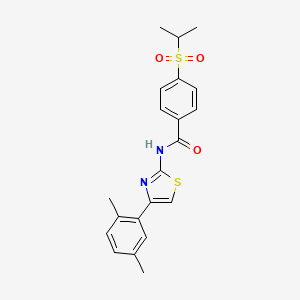 N-(4-(2,5-dimethylphenyl)thiazol-2-yl)-4-(isopropylsulfonyl)benzamide
