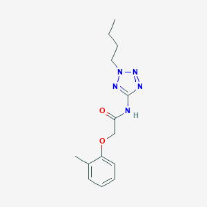 molecular formula C14H19N5O2 B244415 N-(2-butyl-2H-tetraazol-5-yl)-2-(2-methylphenoxy)acetamide 