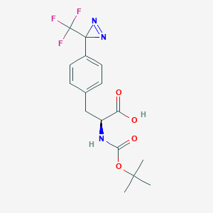 molecular formula C16H18F3N3O4 B2444152 Boc-Tdf-OH CAS No. 92367-17-4