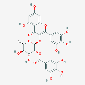 [(2S,3R,4R,5R,6S)-2-[5,7-dihydroxy-4-oxo-2-(3,4,5-trihydroxyphenyl)chromen-3-yl]oxy-4,5-dihydroxy-6-methyloxan-3-yl] 3,4,5-trihydroxybenzoate