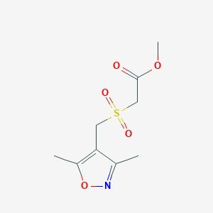 Methyl 2-{[(3,5-dimethyl-4-isoxazolyl)methyl]sulfonyl}acetate