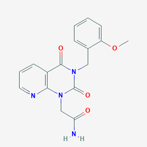 2-[3-(2-methoxybenzyl)-2,4-dioxo-3,4-dihydropyrido[2,3-d]pyrimidin-1(2H)-yl]acetamide