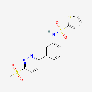 N-[3-(6-methylsulfonylpyridazin-3-yl)phenyl]thiophene-2-sulfonamide
