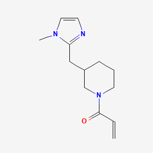 1-{3-[(1-methyl-1H-imidazol-2-yl)methyl]piperidin-1-yl}prop-2-en-1-one