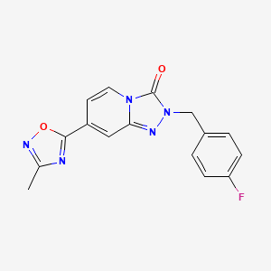 2-(4-fluorobenzyl)-7-(3-methyl-1,2,4-oxadiazol-5-yl)[1,2,4]triazolo[4,3-a]pyridin-3(2H)-one