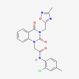 N-(2-chloro-4-methylphenyl)-2-(3-((3-methyl-1,2,4-oxadiazol-5-yl)methyl)-2,4-dioxo-3,4-dihydroquinazolin-1(2H)-yl)acetamide