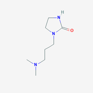 molecular formula C8H17N3O B2444189 1-[3-(二甲氨基)丙基]咪唑烷-2-酮 CAS No. 1553566-31-6