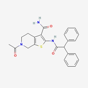 6-Acetyl-2-(2,2-diphenylacetamido)-4,5,6,7-tetrahydrothieno[2,3-c]pyridine-3-carboxamide